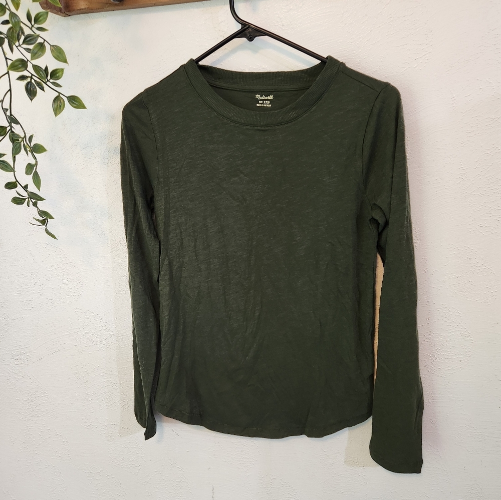 Madewell Olive Long Sleeve Tee